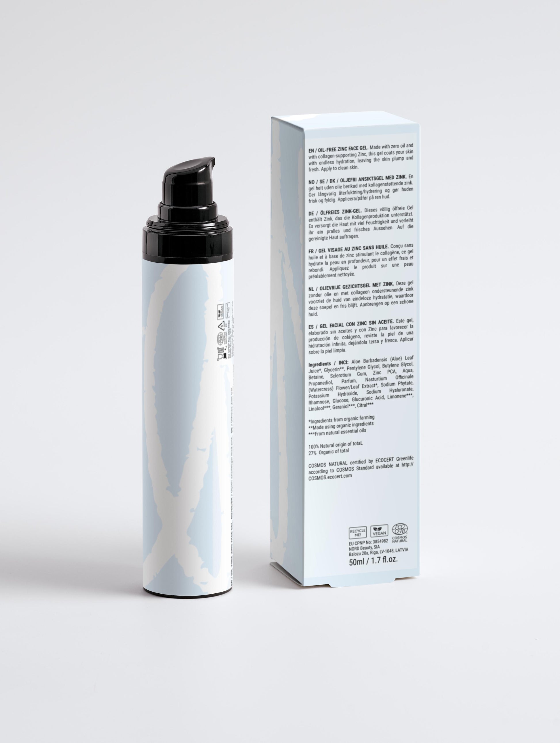 Oil-Free Zinc Face Gel for Men